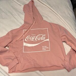 Freeze Pink Hoodie Cropped